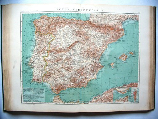 Атласъ Маркса / Atlas Marksa 1910
42. Испанія и Португалія
Spanje en Portugal / Spain and Portugal
