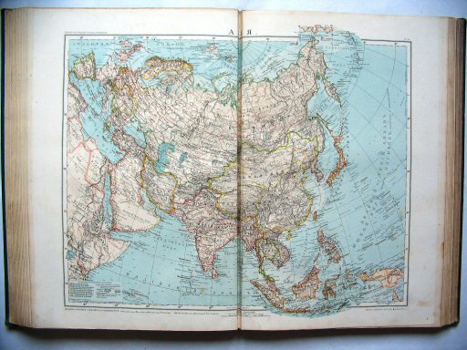 Атласъ Маркса / Atlas Marksa 1910
45. Азія. Общій обзоръ
Azië, overzichtskaart / Asia, general map