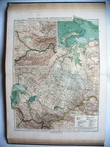 Атласъ Маркса / Atlas Marksa 1910
46. Западная Сибирь и Средне-Азіатскія владѣнія Россіи
West-Siberië en Russisch Midden-Azië
West Siberia and Russian Central Asia