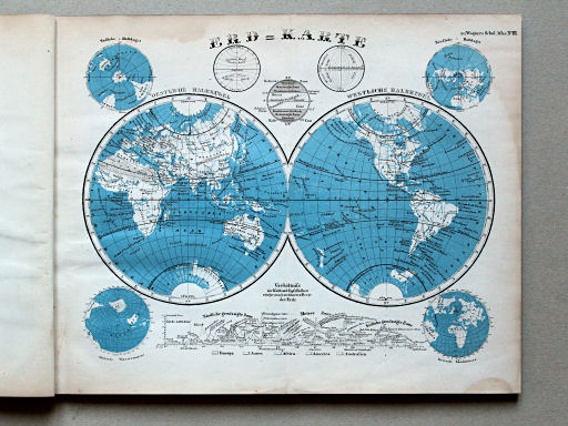 E. Wagner's Atlas der Geheele Aarde, ca. 1850
3. Erd-Karte