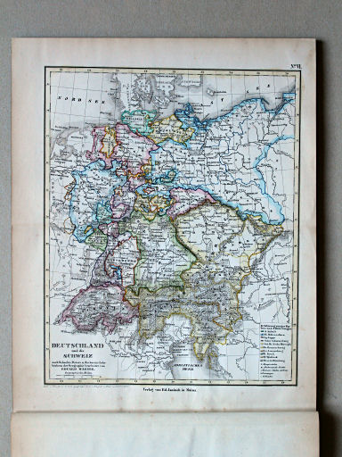E. Wagner's Atlas der Geheele Aarde, ca. 1850
6. Deutschland und die Schweiz