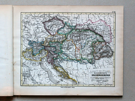 E. Wagner's Atlas der Geheele Aarde, ca. 1850
7. Kaiserthum Oesterreich