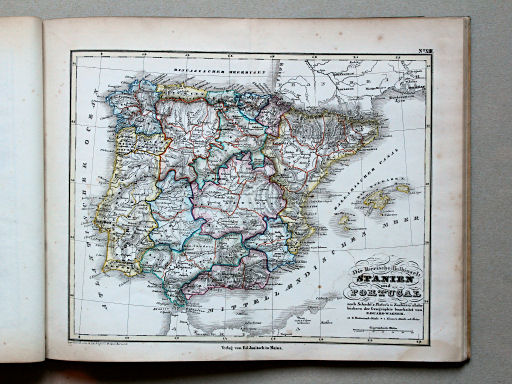 E. Wagner's Atlas der Geheele Aarde, ca. 1850
13. Die Iberische Halbinsel: Spanien und Portugal