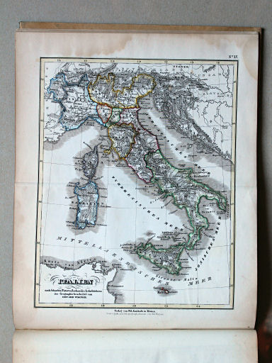 E. Wagner's Atlas der Geheele Aarde, ca. 1850
15. Italien