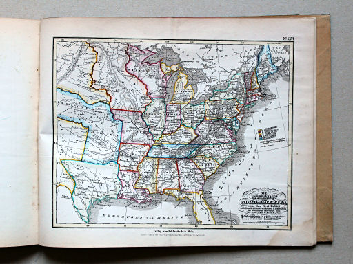 E. Wagner's Atlas der Geheele Aarde, ca. 1850
26. Die Union von Nord-America ohne das West Gebiet