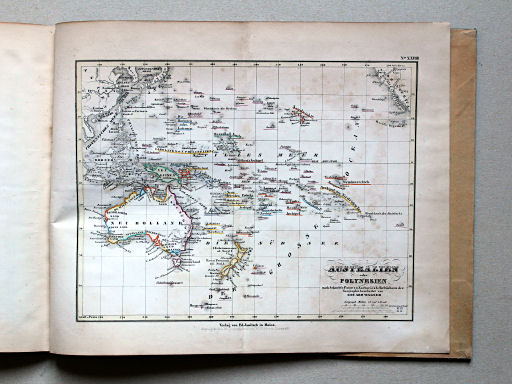E. Wagner's Atlas der Geheele Aarde, ca. 1850
28. Australien oder Polynesien