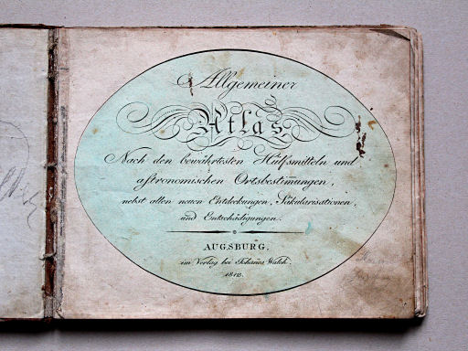 Johann Walch, Allgemeiner Atlas, 1812
Titelpagina