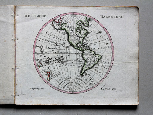 Johann Walch, Neuester Schul-Atlass, 1824
5. Westliche Halbkugel