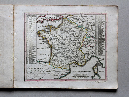 Johann Walch, Neuester Schul-Atlass, 1824
14. Frankreich