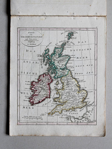 Johann Walch, Neuester Schul-Atlass, 1824
16. Karte von Gross-Britannien und Irland