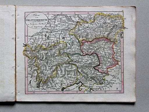 Johann Walch, Neuester Schul-Atlass, 1824
23. Charte von Oesterreich