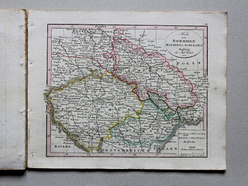 Johann Walch, Neuester Schul-Atlass, 1824
29. Karte von Boehmen, Maehren u. Schlesien