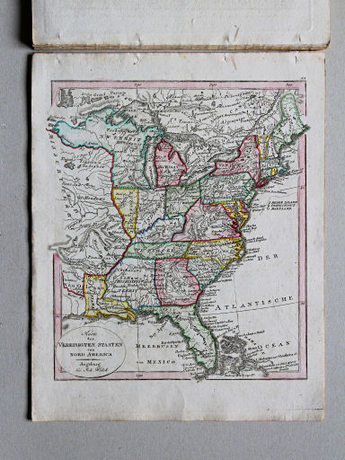 Johann Walch, Neuester Schul-Atlass, 1824
33. Karte der Vereinigten Staaten von Nord America