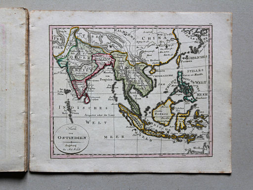 Johann Walch, Neuester Schul-Atlass, 1824
35. Karte von Ostindien