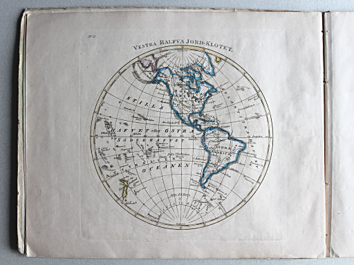 Thomée, Geographisk Chartbok, 1849
1. Vestra Halfva Jord-Klotet
