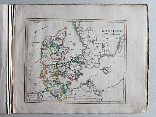 Thomée, Geographisk Chartbok, 1849
7. Danmark med Holstein och Lauenburg