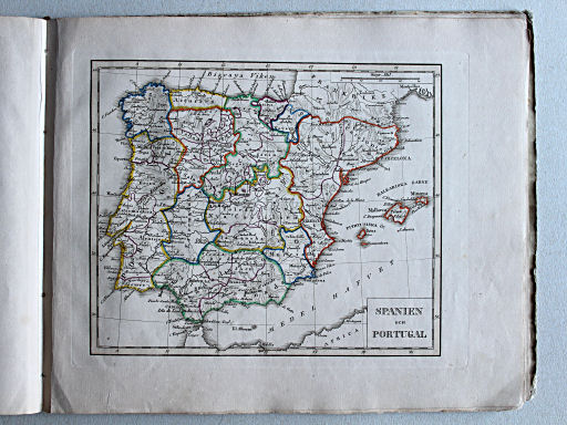 Thomée, Geographisk Chartbok, 1849
11. Spanien och Portugal