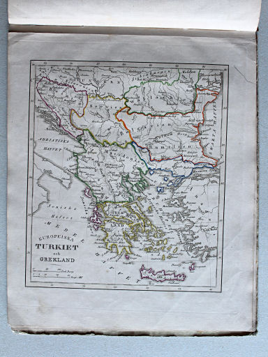 Thomée, Geographisk Chartbok, 1849
14. Europeiska Turkiet och Grekland