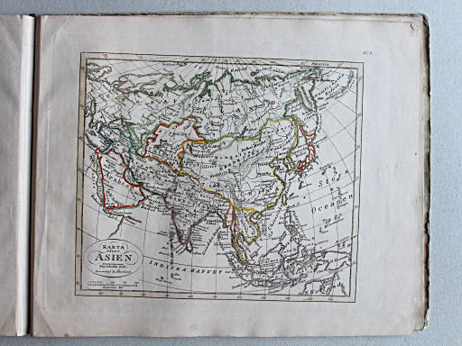 Thomée, Geographisk Chartbok, 1849
17. Karta öfver Asien
