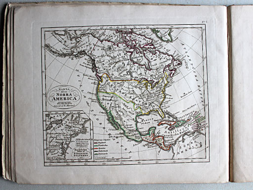 Thomée, Geographisk Chartbok, 1849
21. Karta öfver Norra America