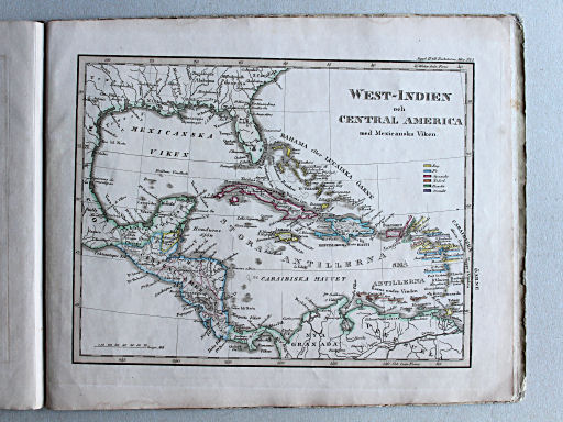 Thomée, Geographisk Chartbok, 1849
24. West-Indien och Central America
