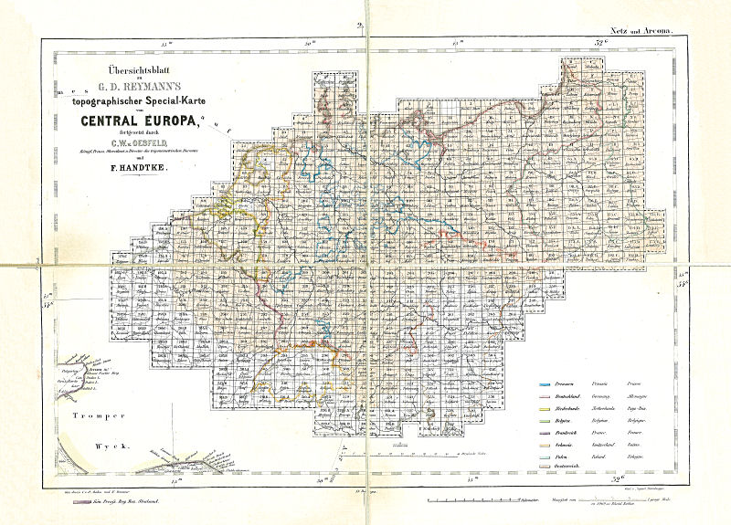 Reymann's Special-Karte
Kaartenoverzicht ca. 1870 / Index of maps ca. 1870