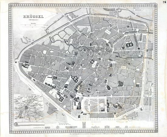 Meyers großer Hand-Atlas
74. Brüssel (1845)
David Rumsey Map Collection