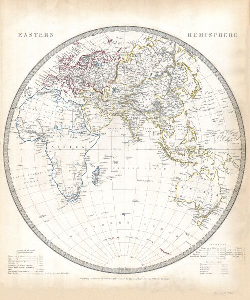 Society for the Diffusion of Useful Knowledge
2. Eastern Hemisphere / Oostelijk halfrond (±1835)