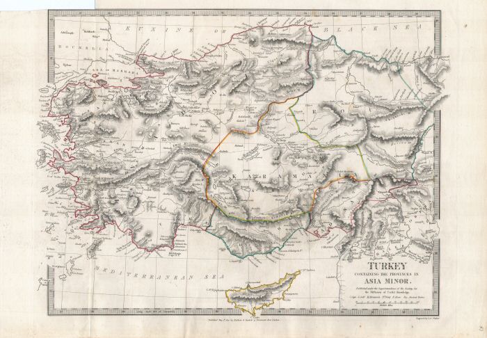 Society for the Diffusion of Useful Knowledge
83. Turkey, Asia Minor / Turkije, Klein Azië (1830)