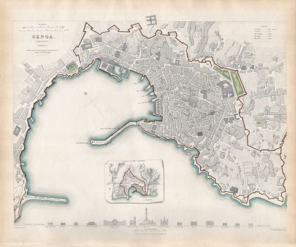 Society for the Diffusion of Useful Knowledge
P20. Genoa / Genua (1836)
(Génova)