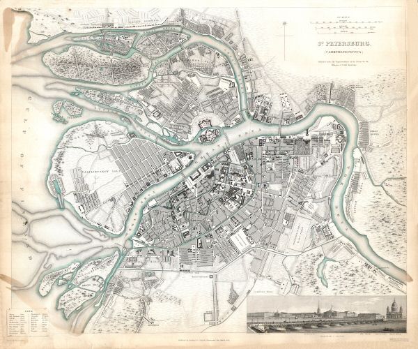 Society for the Diffusion of Useful Knowledge
P41. St. Petersburg (1834)
(Sankt Peterburg, Санктъ Петербургъ)