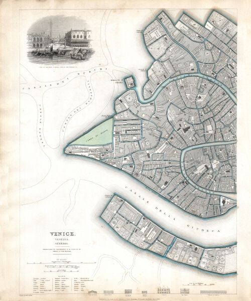 Society for the Diffusion of Useful Knowledge
P47. Venice / Venetië (1838)
(Venézia, Venédig)