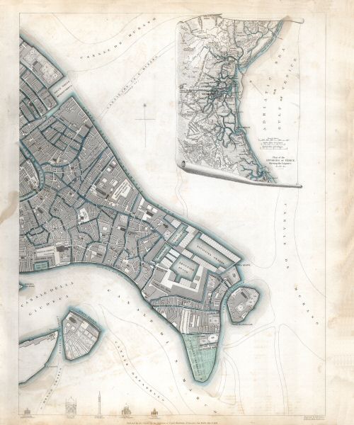 Society for the Diffusion of Useful Knowledge
P47. Venice / Venetië (1838)
(Venézia, Venédig)