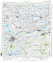 Генеральный Штаб / General'nyj Štab  1:100 000
Драхтен / Drachten  1987
N-32-97 (14-32-097)