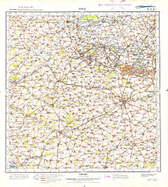 Генеральный Штаб / General'nyj Štab  1:200 000
Аррас / Arras  1966
M-31-XV (13-31-15)