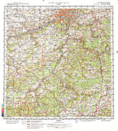 Генеральный Штаб / General'nyj Štab  1:200 000
Льеж / Liège  1981
M-31-XVIII (13-31-18)