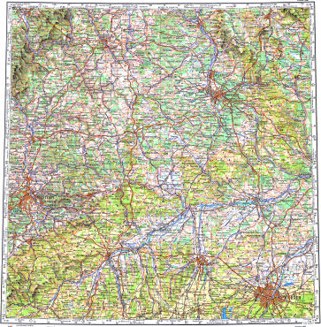 Генеральный Штаб / General'nyj Štab&nbsp;&nbsp;1:500&nbsp;000
M-32-Г (13-32-4)