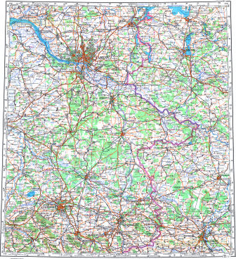 Генеральный Штаб / General'nyj Štab&nbsp;&nbsp;1:500&nbsp;000
N-32-Г (14-32-4)