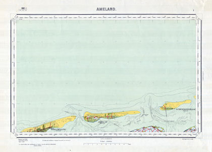Topographische kaart Nederland 1:200.000, 1933-1955
1. Ameland (1950)