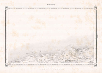 Topographische kaart Nederland 1:200.000, 1867-1868
1. Wadden (1868)