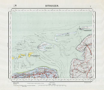 Topographische kaart Nederland 1:200.000, 1933-1955
2. Uithuizen (1950)
