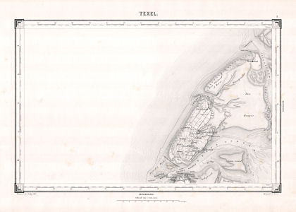Topographische kaart Nederland 1:200.000, 1867-1868
3. Texel (1867)
