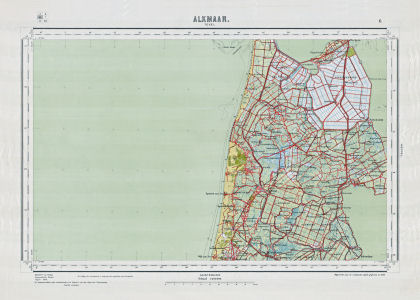 Topographische kaart Nederland 1:200.000, 1933-1955
6. Alkmaar (1949)