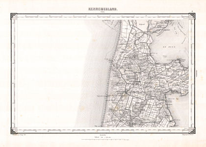 Topographische kaart Nederland 1:200.000, 1867-1868
6. Kennemerland (1867)