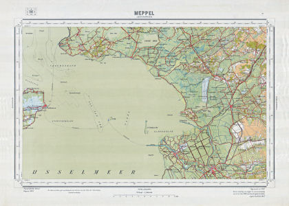 Topographische kaart Nederland 1:200.000, 1933-1955
7. Meppel (1933)