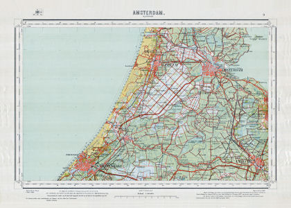Topographische kaart Nederland 1:200.000, 1867-1868
9. Amsterdam (1946)