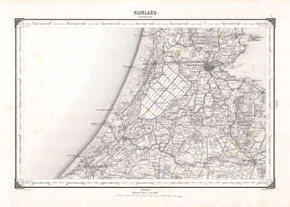 Topographische kaart Nederland 1:200.000, 1867-1868
9. Rijnland (1867)