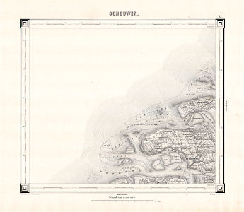Topographische kaart Nederland 1:200.000, 1867-1868
12. Schouwen (1868)