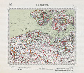 Topographische kaart Nederland 1:200.000, 1933-1955
16. Middelburg (1940)
