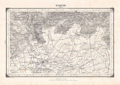 Topographische kaart Nederland 1:200.000, 1867-1868
17. Kempen (1868)